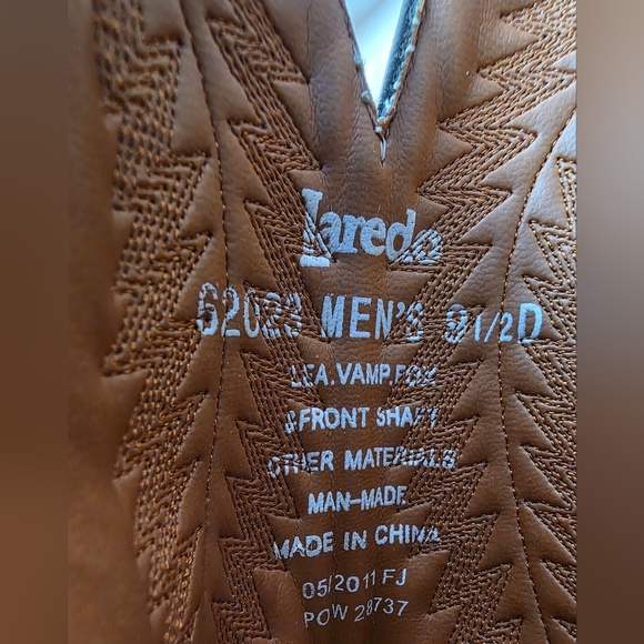 Laredo Western Leather Boots - Mens Size 9.5 - Picture 8 of 11